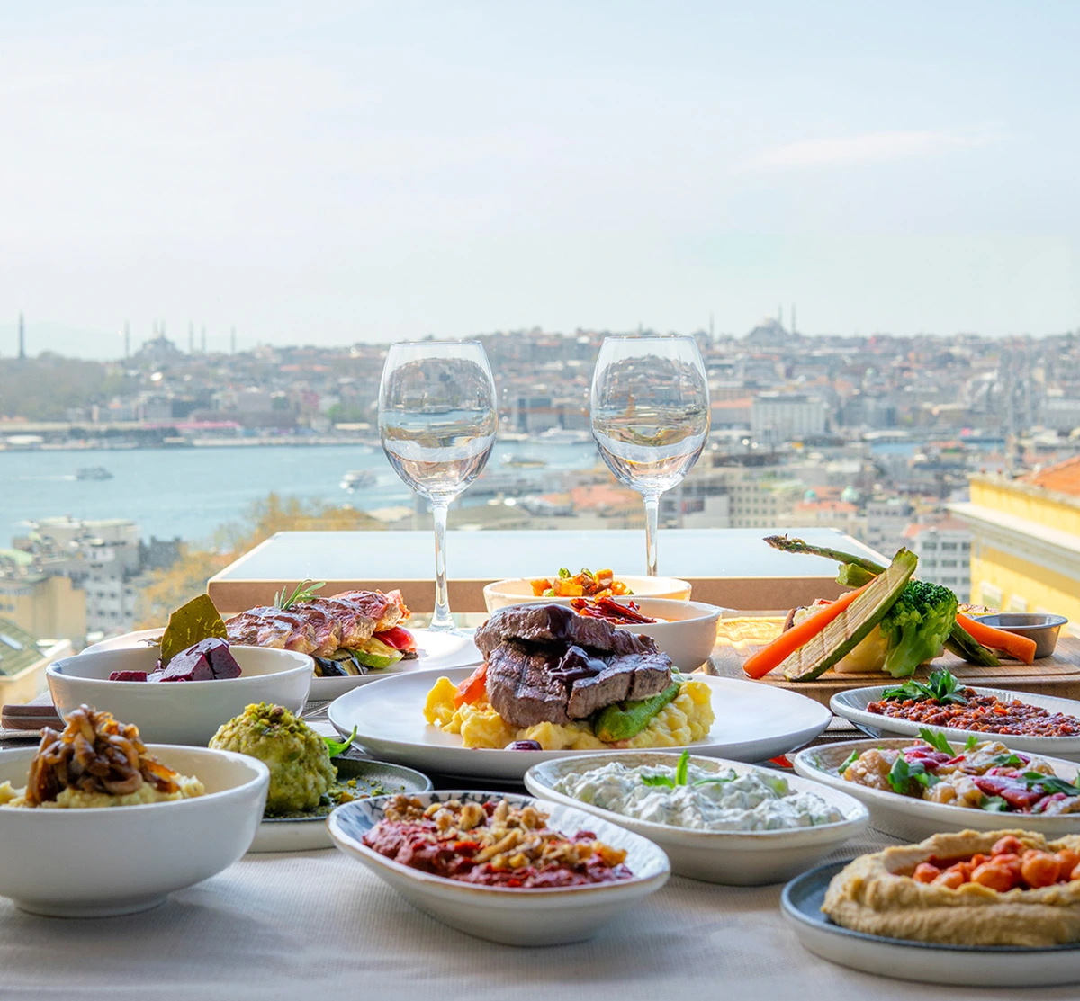 Arwin Roof meze and dinner plates